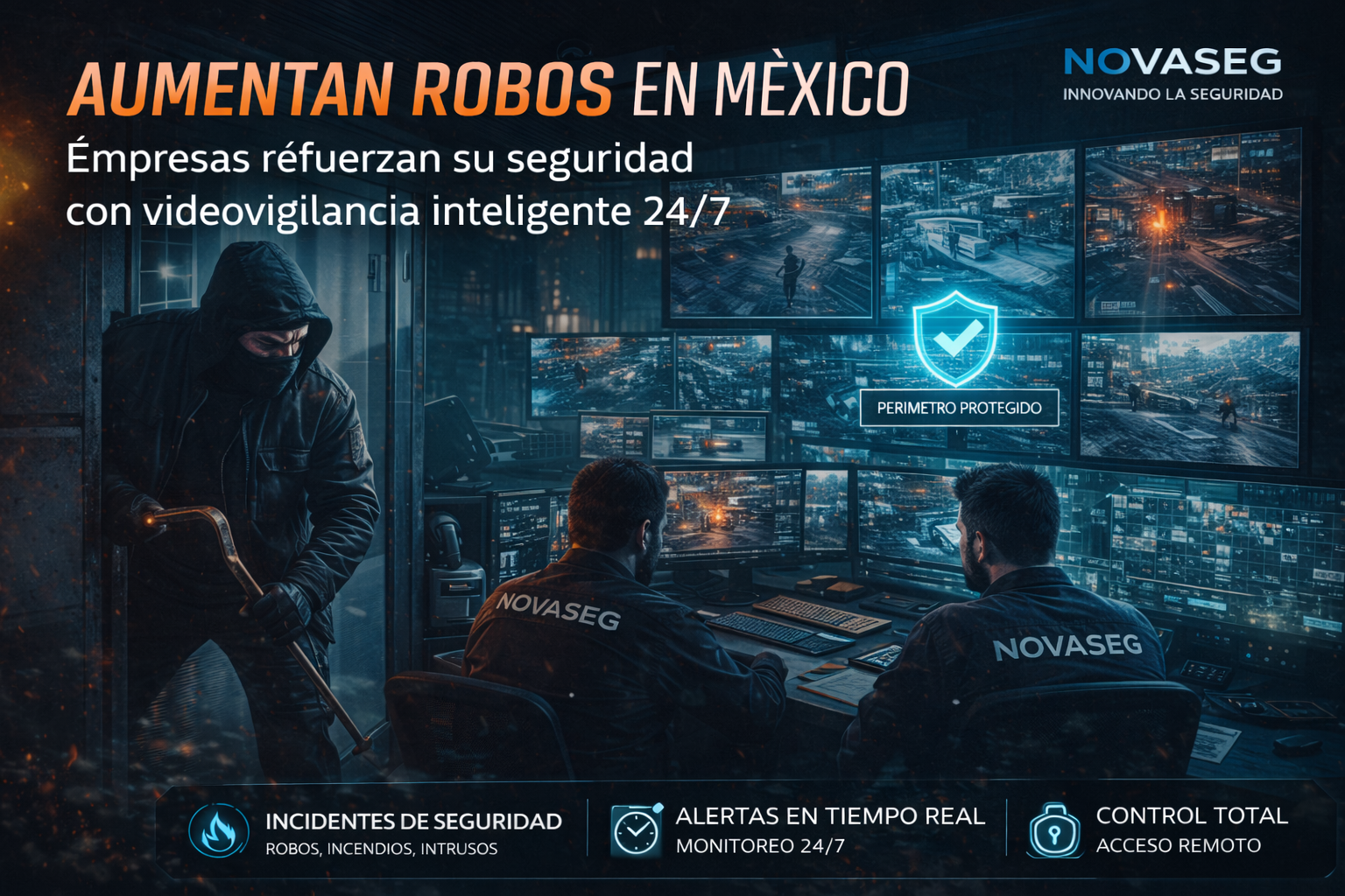 Aumento de robos y necesidad de videovigilancia inteligente
